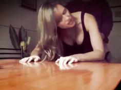 When wife takes guest in the kitchen