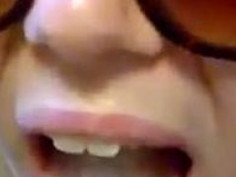 Those glasses really hide her face…