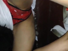 [國語清晰對白]快點把我胸罩解開！！接老婆下班回家～直接在樓梯間啪啪 （有影）