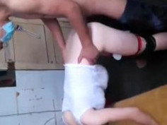 [自拍露臉]女友ＭＣ來還是很想要！還好有菊花可以玩～（有影）