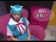 目隠しされた女子高生スリップティース