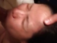 再び彼女の口の中でDICK WITH OKINAWAWHORE !!!!