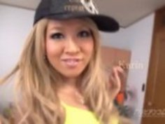 アジアのギャル把持フェラと手の仕事