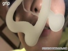 ずさんな唾液の女の子