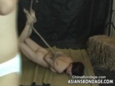 アジアのふしだらな女は、適切に彼女の男の緊縛スタイルで縛られます