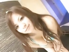 巨乳日本のティーン - フェラチオ、Titsfuckと三人組