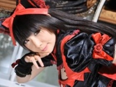 ゴスロリコスプレ娘’丹雫ひよ’パイパンマンコに騎乗位大量中出しGateロゥリィ