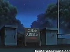 PERVは、バインドされ、公園内のアニメ愛人ファック