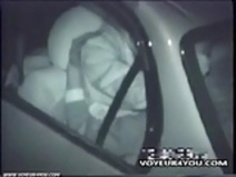 赤外線屋外カーセックスカップル盗撮