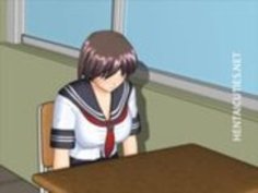 Horny 3D hentai coed gets nailed