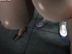 セクシーなアニメのふしだらな女は、充填口を取得