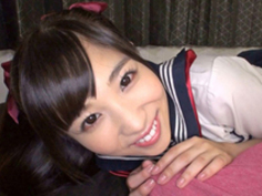 【栄川乃亜】制服美人娘が乳首やチンコをさわさわしながら密着淫語責め