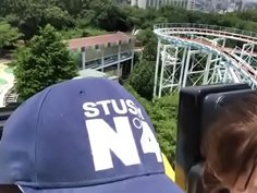 七彩とジェットコースター