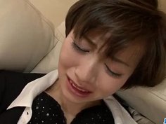 Office threesome along Akina Hara