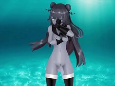 ふたなり軽巡棲鬼ちゃんがモンスターでイク！