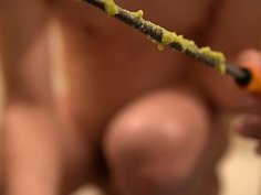 Enema with boiling water and wasabi