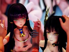 三人の皇帝嫁がダンスとセックスでだんな様(あなた)にご奉仕する動