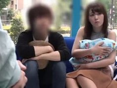 旦那のすぐ横で他人チンポと不倫セックスしちゃう素人妻