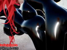 【ふたなり百合セックス】バック