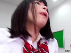 魔性のスクールガール～ド変態教師たちを性調教する巨尻痴女○生～ 丘えりな フリー1【AGAV031】