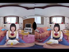 オジサンの俺が制服美女『雛菊つばさ』チャンと新婚ラブラブ中出し性活！　VR作品