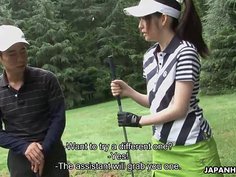 Golfing can be fun when the clubs get sucked