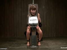 Asian slave whipped and anal fucked