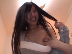 魂の顔面シャワー！！射精禁止で溜まりに溜まった超濃ザーメンを亜実の美顔にバズーカ顔射！！ 西原亜実