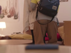 終電を逃した僕を泊めてくれたバイトの先輩… ノーブラ部屋着から弾け出たおっぱいブルンに我慢できず夜明けまでヤリまくった！ 飛鳥りいな