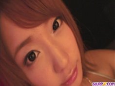 Sana Anzyu toy fuck her twat then gives a sloppy blowjob